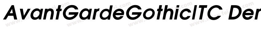 AvantGardeGothicITC Demi字体转换